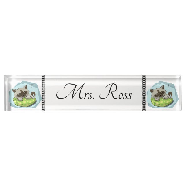 siamesisch namensplakette (Vorderseite)