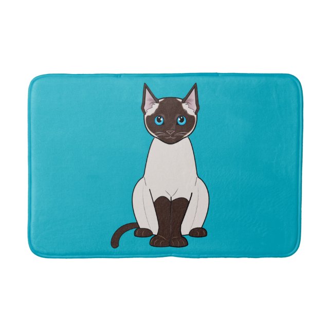 Siamesische Katze Badematte (Vorderseite)