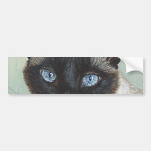Siamesische Katze Murphy Autoaufkleber