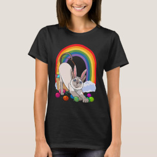 Siamesische Katze Ostereier Hase Kaninchen T-Shirt