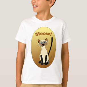 Siamesische Katze scherzt Shirt