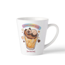Siamesische Katze schläft auf Kaffee Glas Ästhetik