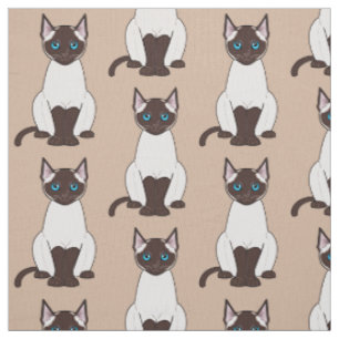 Siamesische Katze Stoff