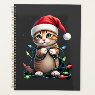 Siamesische Katze Weihnachten V-Ausschnitt (3) Planer