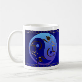 Siamesische Katze Yin und Yang-Tasse Tasse