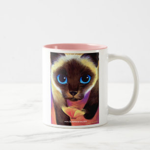 Siamesische Katzen-Tasse - Follow-me 104 Zweifarbige Tasse