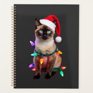 Siamesische Katzen-Weihnachtslichter Xmas Katzenli Planer