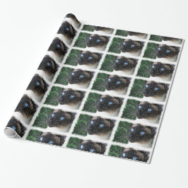 Siamesische Katzen-Weihnachtswinter Geschenkpapier