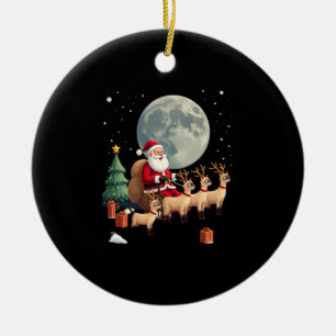 Siamesische-Rentier-Weihnachten Siamesische-Katzen Keramik Ornament