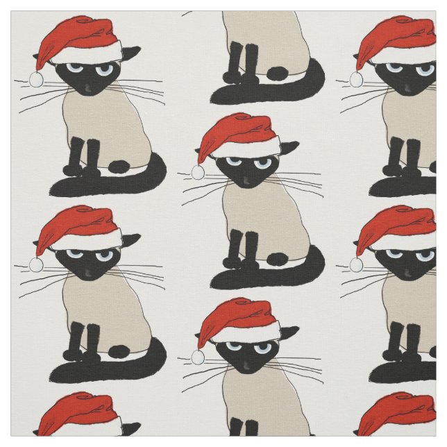 Siamesische Sankt-Katze Stoff (Muster)