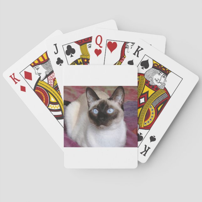 SIAMESISCHE SCHÖNHEIT SPIELKARTEN (Rückseite)
