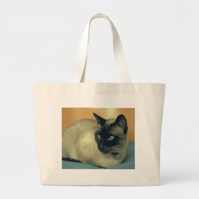 Siamesische Taschen-Tasche Jumbo Stoffbeutel (Vorne)