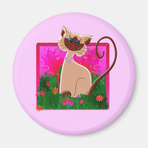 SIAMESISCHER CAT-KÜHLSCHRANKMAGNET MAGNET
