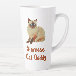 Siamesischer Katzenpapa Milchtasse