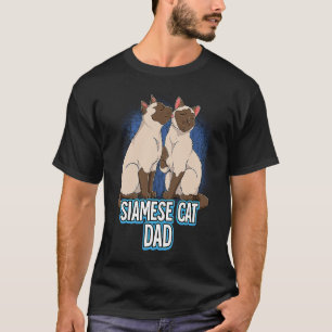 Siamesischer Katzenvater T-Shirt