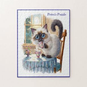 Siamesisches Katzen- & Teestunden-Puzzle
