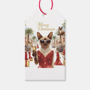 Siamesisches Katzen-Weihnachten aus Kalifornien Geschenkanhänger