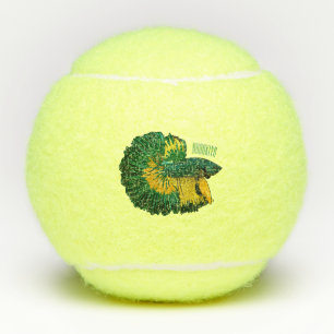 Siamische Bekämpfung des Cartoon Tennisbälle