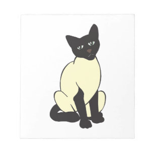 Siamische Katzen Haustiere Niedliches Schicksal Ti Notizblock