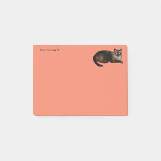 Siamische Katzen Post-it®-Hinweise 4 x 3 Post-it Klebezettel