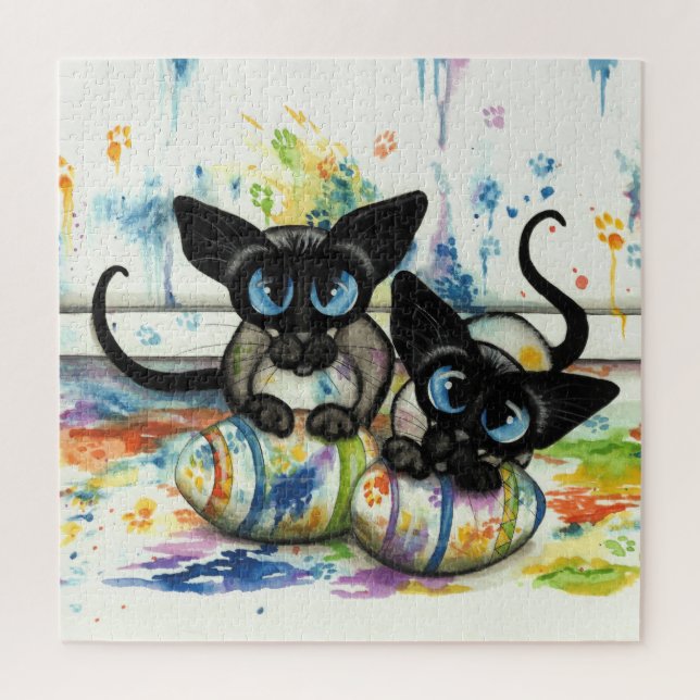 Siamische Katzen von Bihrle (Vertikal)