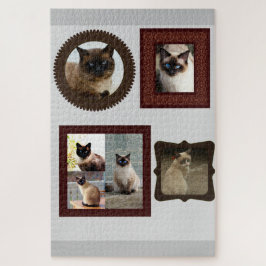 Siamische Katzenfamilie Geschenk Puzzle 1000 plus