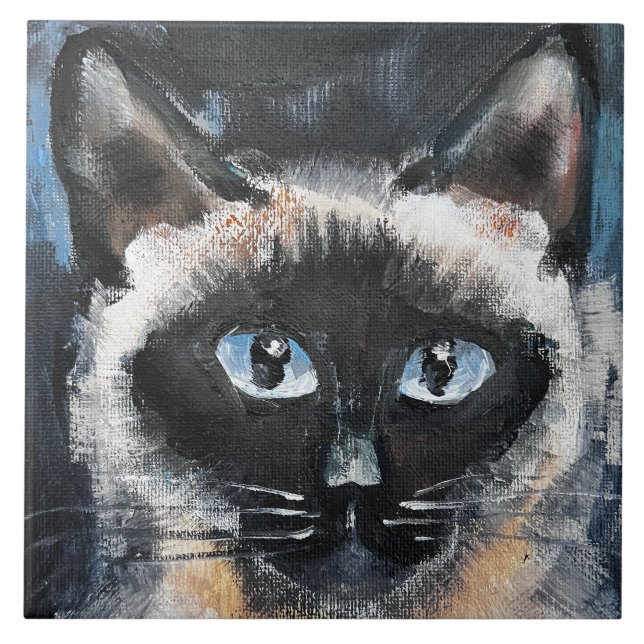 Siamkatze Fliese (Vorderseite)