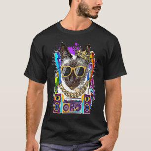 Siamkatze Hip Hop 90er Rap Musik T-Shirt