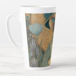 Siamkatze im Jugendstil – Elegantes Katzenkunstwer Milchtasse