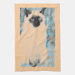 Siamkatze Küchentuch