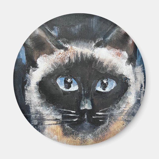 Siamkatze Magnet (Vorne)
