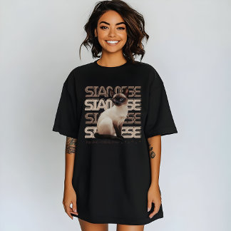 Siamkatze, Minimalistisch, gemütlich, purpurfarben T-Shirt