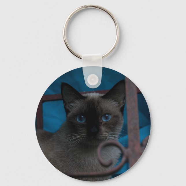 Siamkatze Schlüsselanhänger (Vorderseite)
