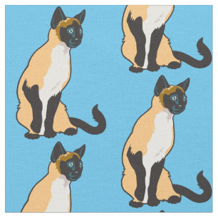 Siamkatze Stoff