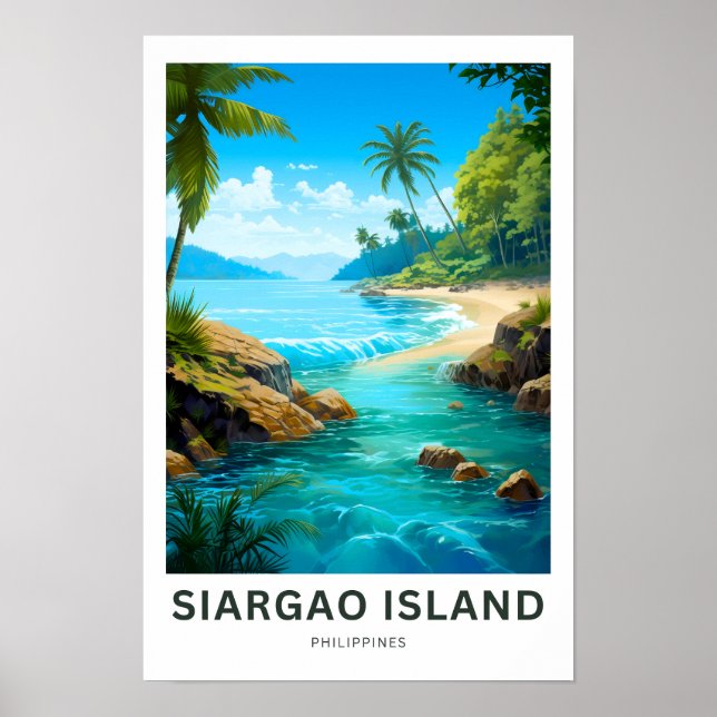 Siargao Island Philippines Reisen Print Poster (Vorne)