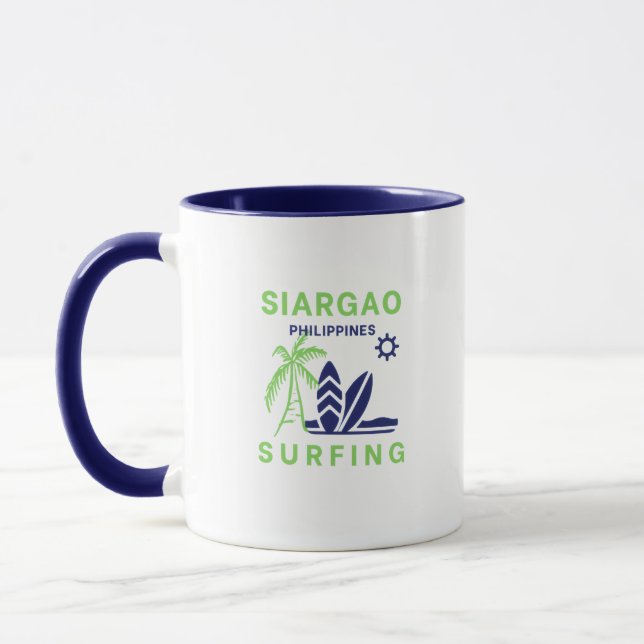 Siargao Philippines Surfing Coffee Mug (Gauche)