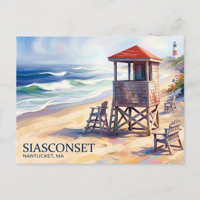 Siasconset Beach USA Postkarte (Vorderseite)