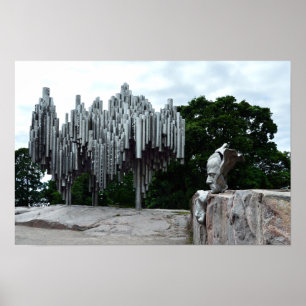 Sibelius-Denkmal, Helsinki, Finnland Poster