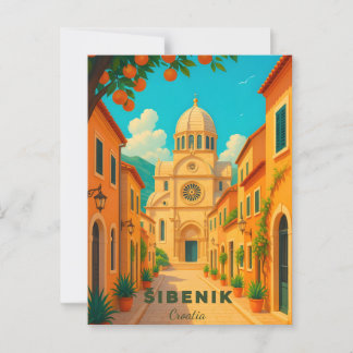 Šibenik Croatie Voyage Carte Postale Ancienne– St.