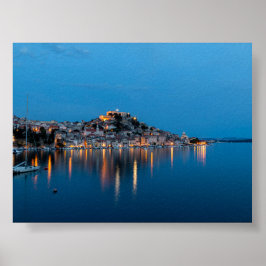 Sibenik in der blauen Stunde Poster