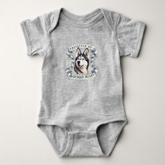 Siberian Husky Baby Bodysuit Baby Strampler