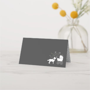 Siberian Husky Baby Shower Platzkarte