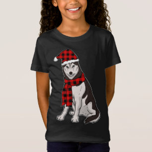 Siberian Husky Buffalo Kariert Husky Dog Lover Chr T-Shirt