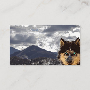 Siberian Husky Business Card Visitenkarte