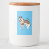 Siberian husky cartoon illustration