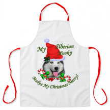 Siberian Husky Christmas Merry