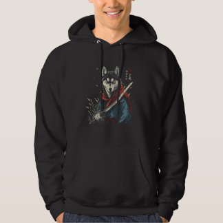 Siberian Husky Dad Cute Japanese Anime Stuff Samur Hoodie