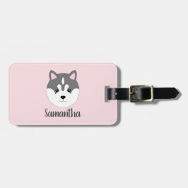 Siberian Husky Dog Gepäckanhänger