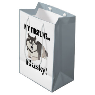 Siberian Husky Dog Lover Pet Siberian Husky Mittlere Geschenktüte