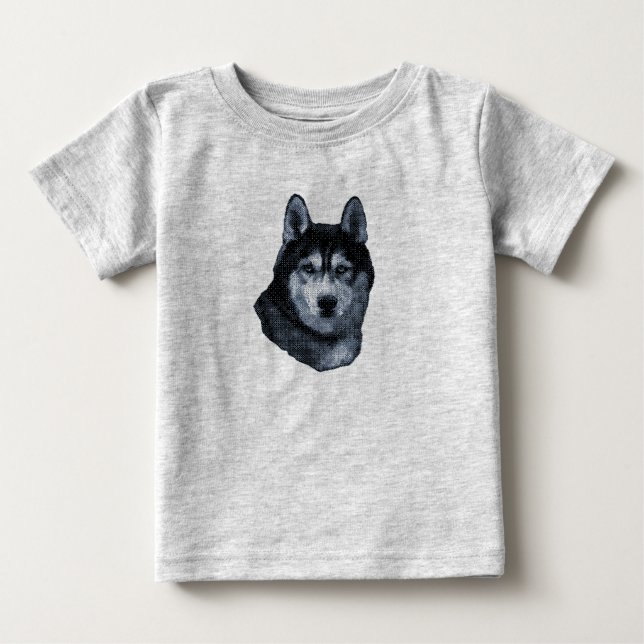 Siberian Husky Dog Pet Baby T-shirt (Vorderseite)